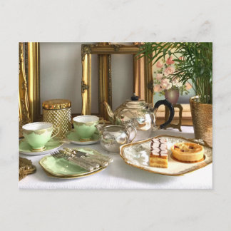 Carte postale de thé de l'après-midi