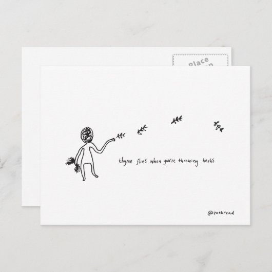 carte postale de thym (Devant / Derrière)