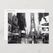 Carte postale de Times Square, NYC (Devant / Derrière)