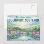 Carte postale de Tobermory Écosse (Devant / Derrière)