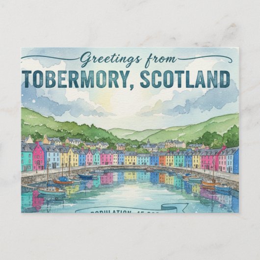 Carte postale de Tobermory Écosse (Devant)