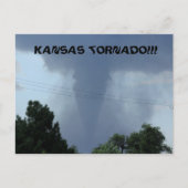 Carte postale de tornade du Kansas (Devant)