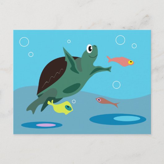 Carte postale de tortue (Devant)