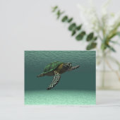 Carte postale de tortue de mer (Debout devant)