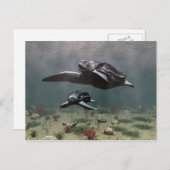 Carte postale de tortue luth (Devant / Derrière)