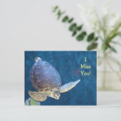 Carte postale de tortue marine (Ajouter votre prop (Debout devant)