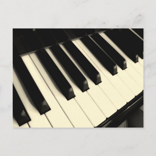 Carte postale de touches de piano (Devant)