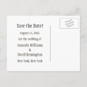 Carte postale de tournesol pour annoncer la date d (Dos)