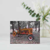 Carte postale de tracteur antique par Vibeli (Debout devant)