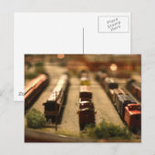 Carte postale de train de jouet (Devant / Derrière)