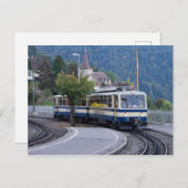 Carte postale de train suisse (Devant / Derrière)