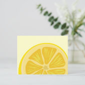 Carte postale de tranche de citron (Debout devant)