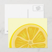 Carte postale de tranche de citron (Devant / Derrière)