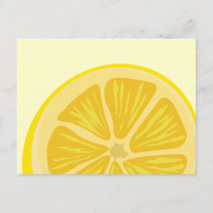 Carte postale de tranche de citron