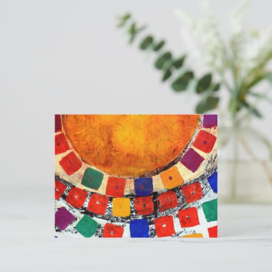 Carte postale de transfert (Debout devant)