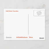 Carte postale de transition automne-hiver (Dos)