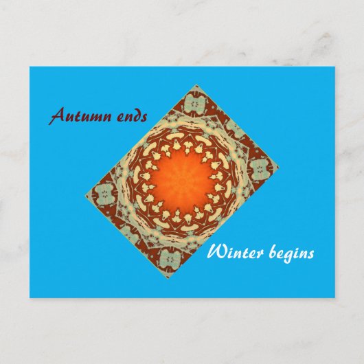 Carte postale de transition automne-hiver (Devant)