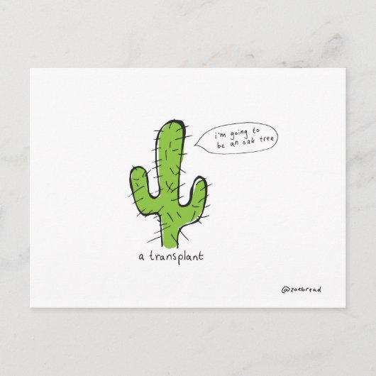 carte postale de transplantation (Devant)