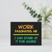 Carte postale de travail (Debout devant)