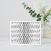 CARTE POSTALE DE TRICOT À COLORIER (Debout devant)