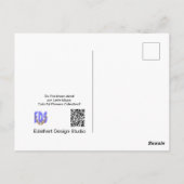 Carte postale de tricot femme sur les jonquilles d (Dos)