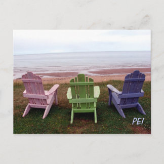 Carte postale de trois chaises