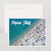 Carte postale de Tropea Italie Aerial Beach (Devant / Derrière)