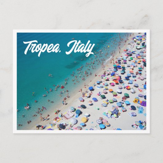 Carte postale de Tropea Italie Aerial Beach (Devant)