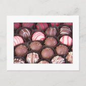 Carte postale de truffes au chocolat (Devant)