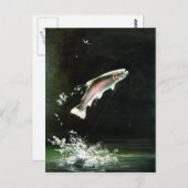 carte postale de truite arc-en-ciel (Devant / Derrière)