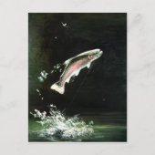 carte postale de truite arc-en-ciel (Devant)