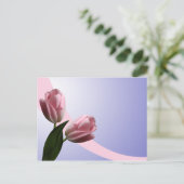 Carte postale de tulipes printanières pour sauvega (Debout devant)