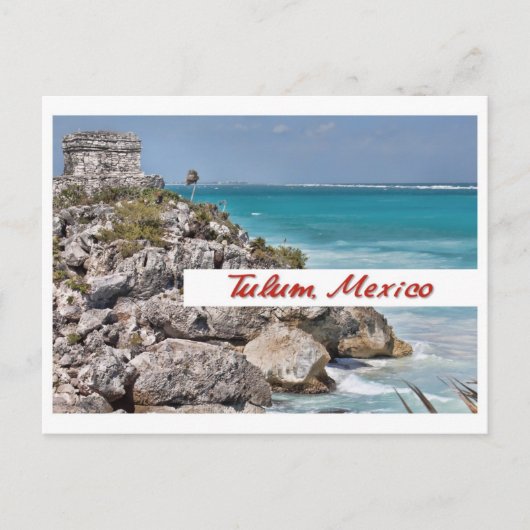 Carte postale de Tulum, Mexique (Devant)