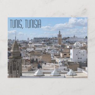 Carte postale de Tunis, Tunisie