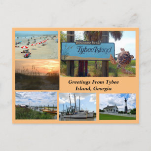 Carte postale de Tybee Island, Géorgie