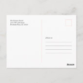 Carte postale de typographie de Noël Merry & Brigh (Dos)