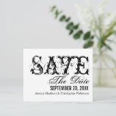 Carte postale de typographie grunge pour annoncer  (Debout devant)