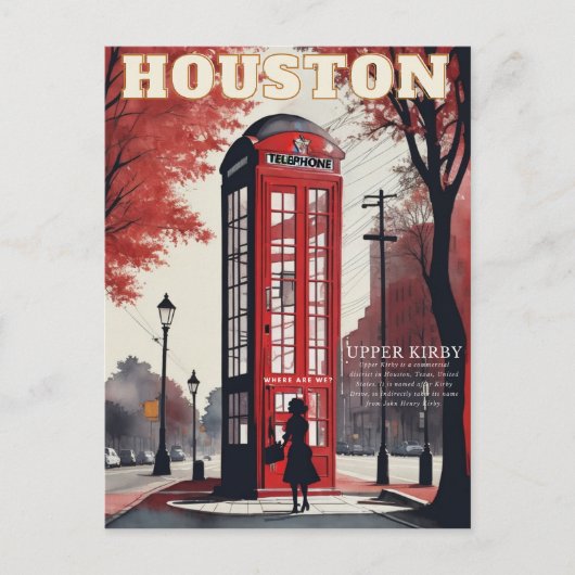 Carte postale de Upper Kirby, Houston, Texas (Devant)