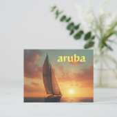 carte postale de vacances à Aruba (Debout devant)