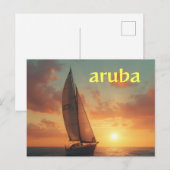 carte postale de vacances à Aruba (Devant / Derrière)