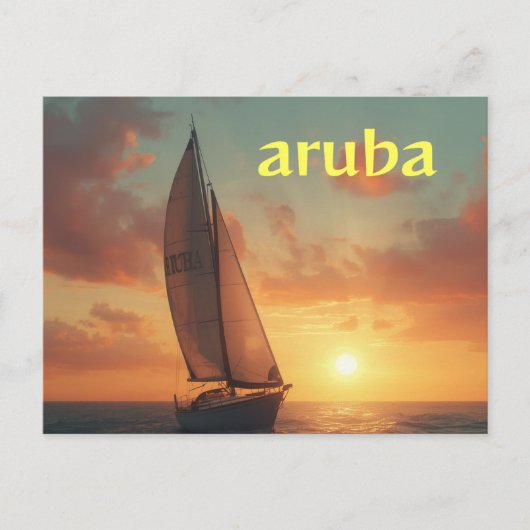 carte postale de vacances à Aruba (Devant)