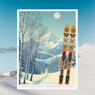 Carte postale de vacances à Sugar Mountain en Caro