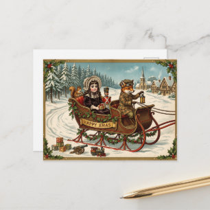Carte postale de vacances Antique Victorien Renard
