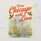 Carte postale de vacances avec amour de Chicago (Devant)