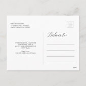 Carte postale de vacances avec feuillage vert et b (Dos)