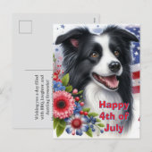 Carte postale de vacances de Border Collie du 14 j (Devant / Derrière)