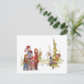 CARTE POSTALE de vacances de Hugger d'arbre de (Debout devant)
