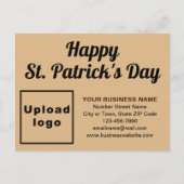 Carte postale de vacances de la Saint-Patrick en b (Devant)