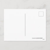 Carte postale de vacances de lapin de Pâques rétro (Dos)