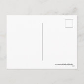 Carte postale de vacances de lapin de Pâques rétro (Dos)